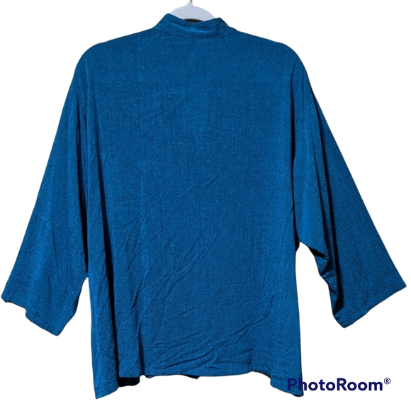 4/$25Vintage Hagerty artware casual oversized relaxed fit button front top - Picture 2 of 7